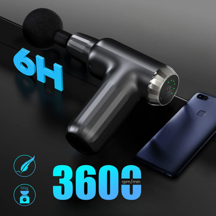 Premium Muscle Massage Gun with 4 Heads