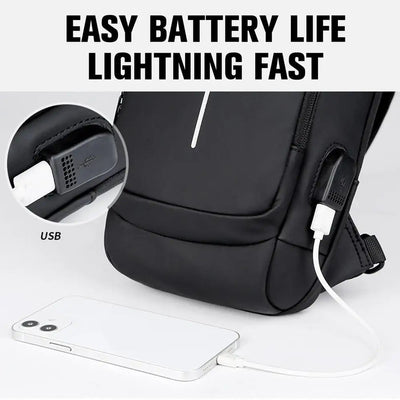 Multifunctional Anti-theft USB Charging Crossbody Shoulder Bag